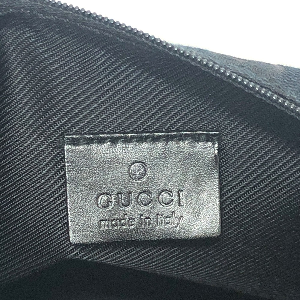 GUCCI Pouch 039-1147 canvas black GGpattern mini bag