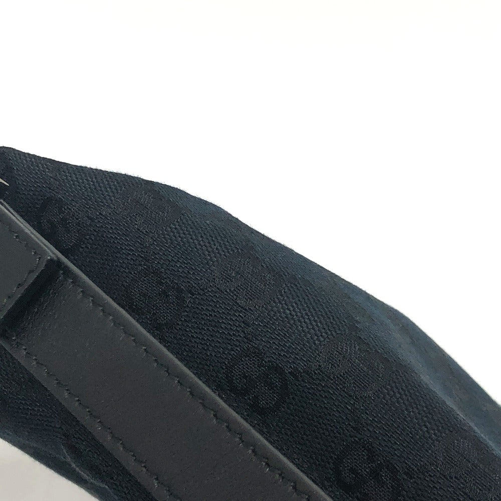 GUCCI Pouch 039-1147 canvas black GGpattern mini bag