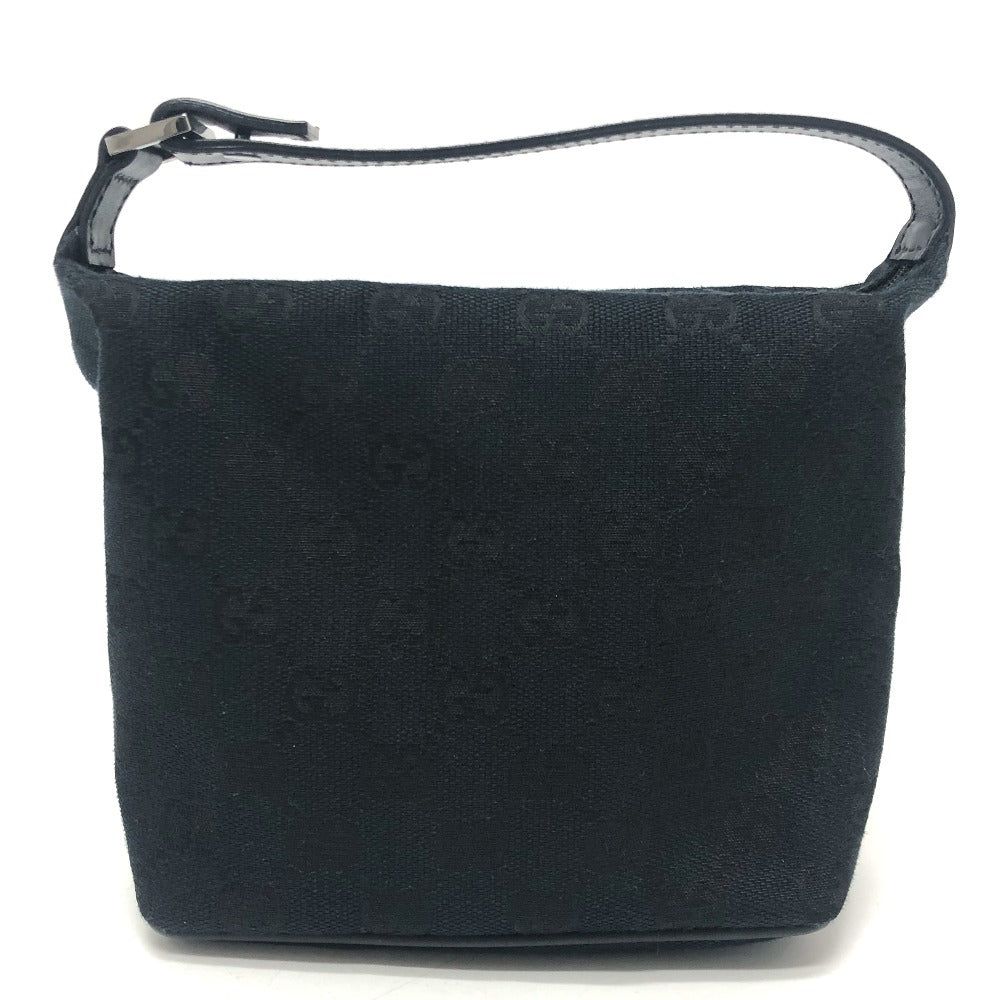 GUCCI Pouch 039-1147 canvas black GGpattern mini bag