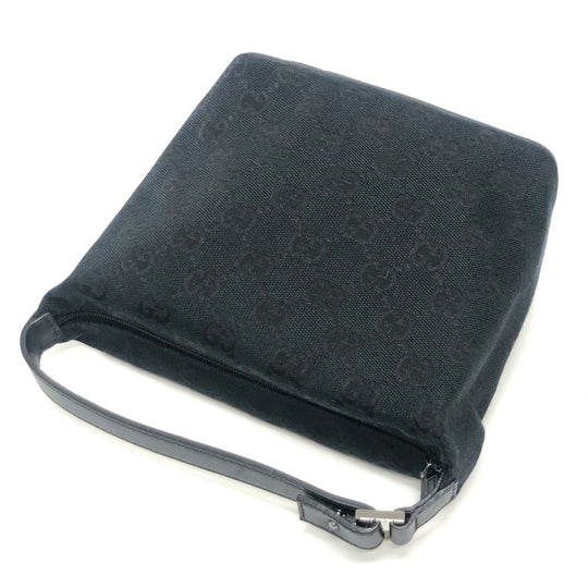 GUCCI Pouch 039-1147 canvas black GGpattern mini bag