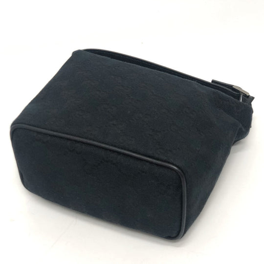 GUCCI Pouch 039-1147 canvas black GGpattern mini bag