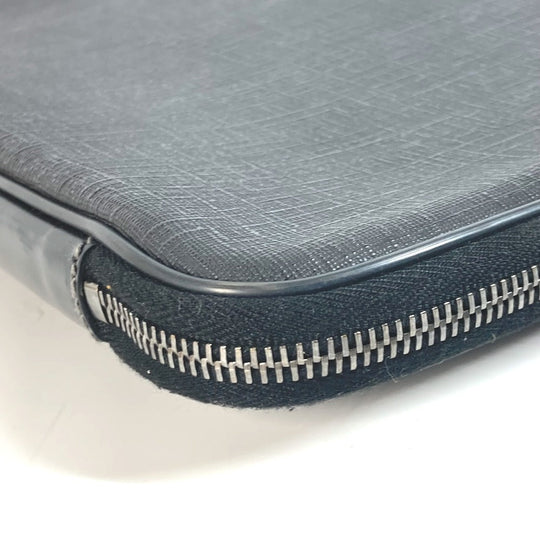 GUCCI Clutch bag 194297 PVC, Leather/PVC black Bag Interlocking G mens Used Authentic