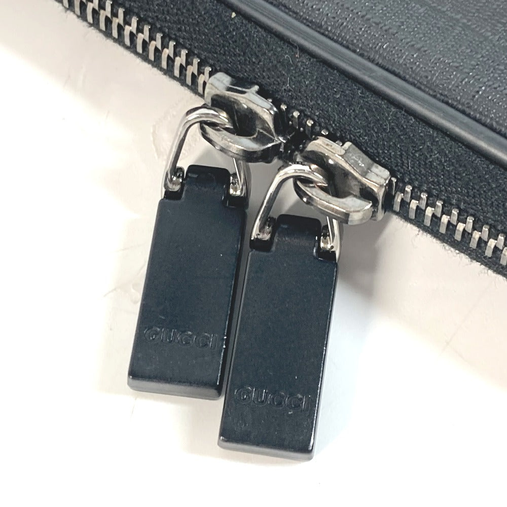 GUCCI Clutch bag 194297 PVC, Leather/PVC black Bag Interlocking G mens Used Authentic