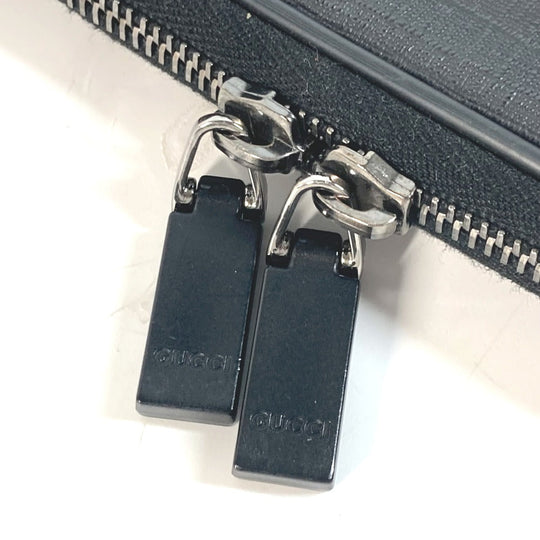 GUCCI Clutch bag 194297 PVC, Leather/PVC black Bag Interlocking G mens Used Authentic