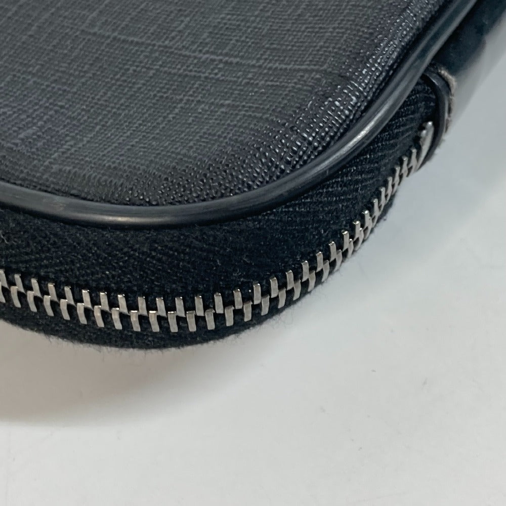 GUCCI Clutch bag 194297 PVC, Leather/PVC black Bag Interlocking G mens Used Authentic