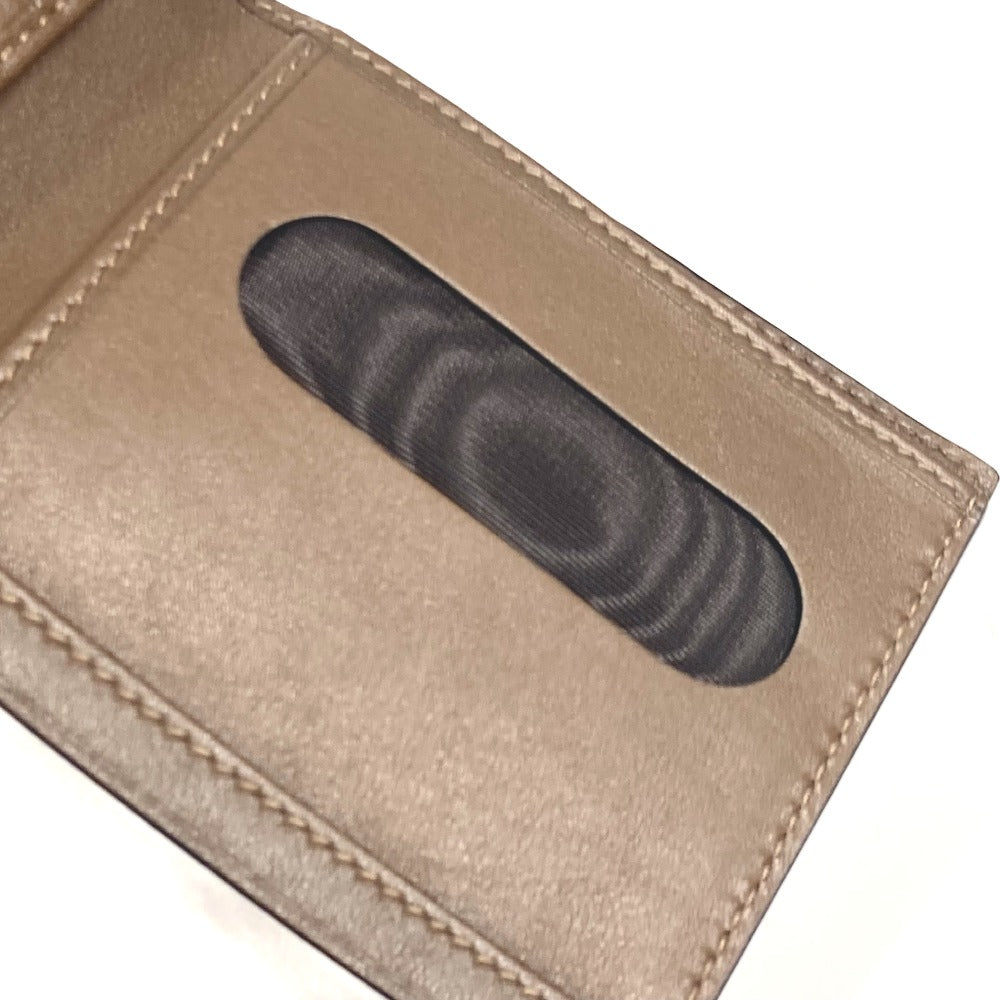 GUCCI passport case 346079 leather Brown Guccissima logo mens Used Authentic