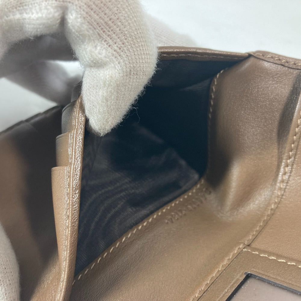 GUCCI passport case 346079 leather Brown Guccissima logo mens Used Authentic