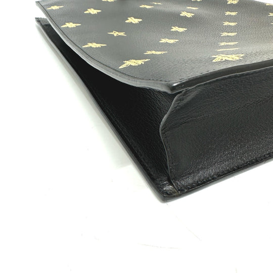 GUCCI Tote Bag 495444 leather black Bee & Star mens Used Authentic
