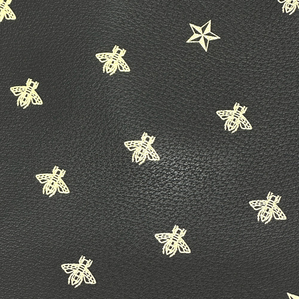 GUCCI Tote Bag 495444 leather black Bee & Star mens Used Authentic