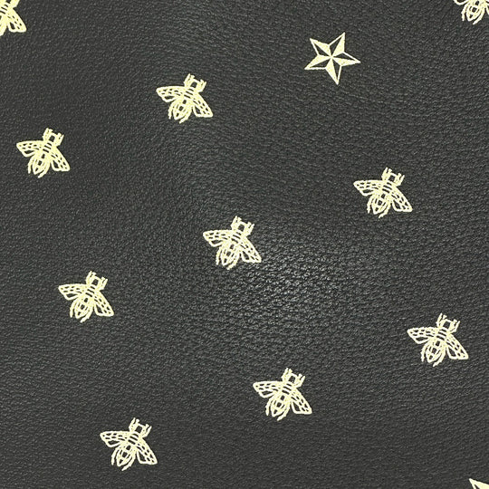 GUCCI Tote Bag 495444 leather black Bee & Star mens Used Authentic