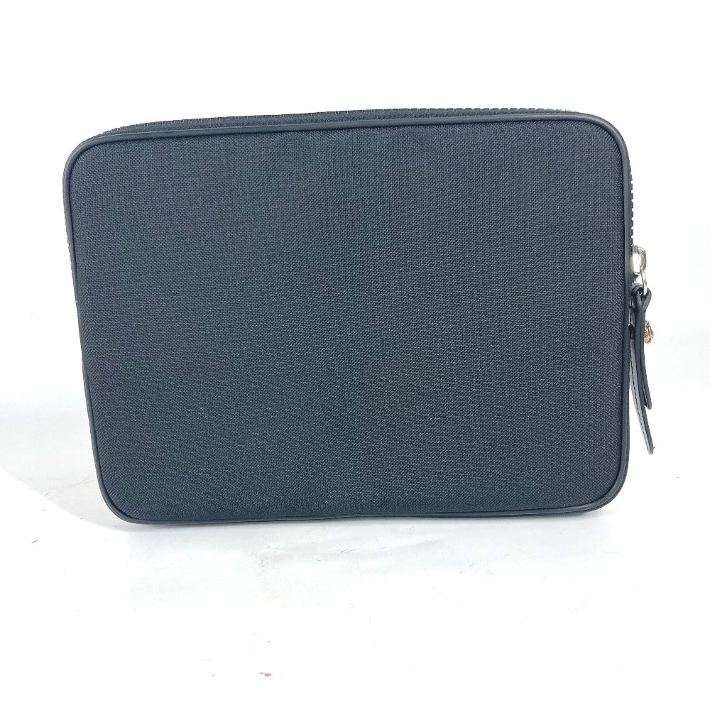 GUCCI Clutch bag 473883 Nylon black Flower Butterfly Butterfly Flower embroidery embroidery unisex(Unisex) Used Authentic