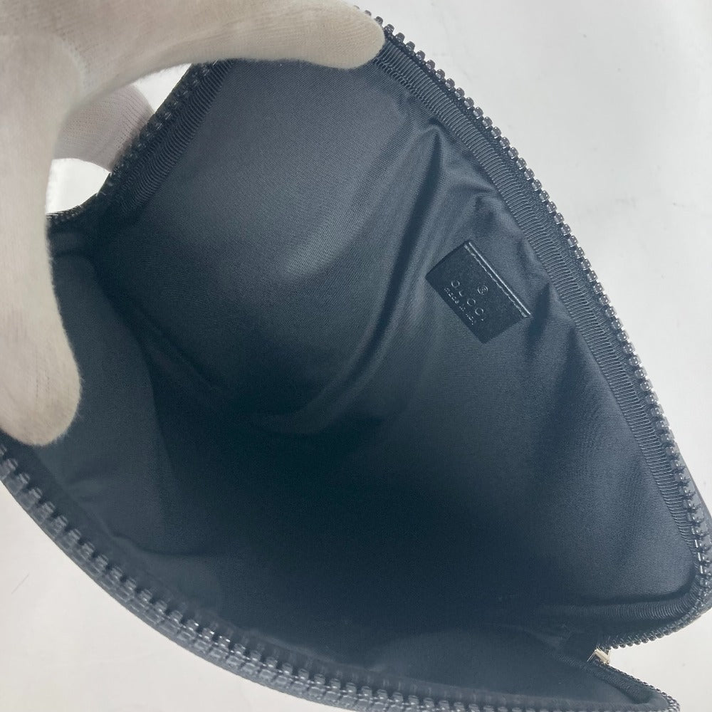 GUCCI Clutch bag 473883 Nylon black Flower Butterfly Butterfly Flower embroidery embroidery unisex(Unisex) Used Authentic