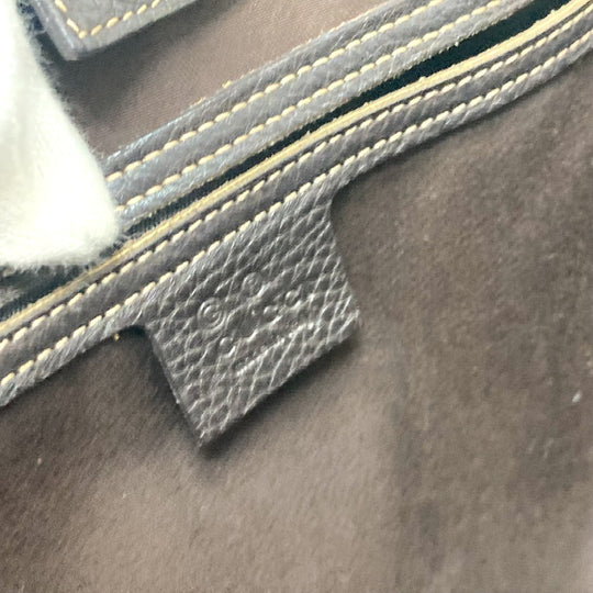 GUCCI Tote Bag 265695 Leather / coated canvas beige GG crystal Women Used Authentic