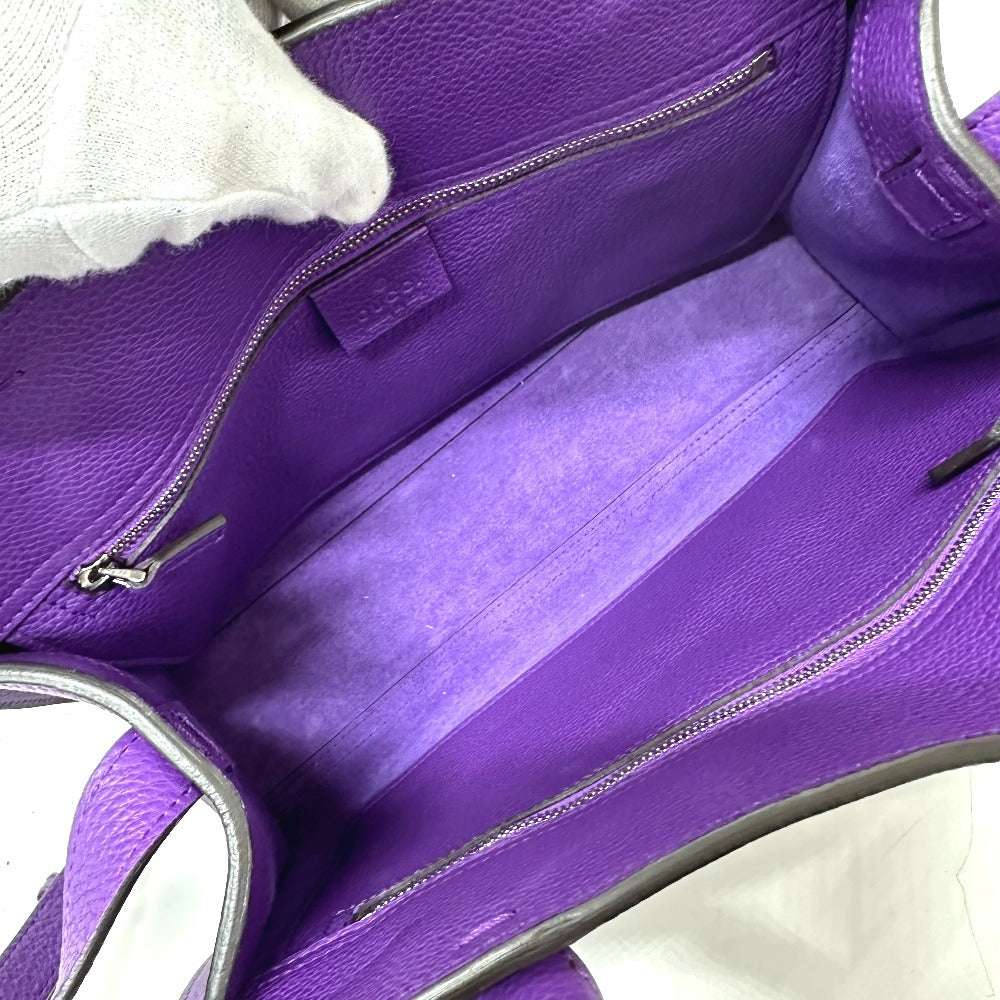 GUCCI Handbag 365460 leather purple New Jackie