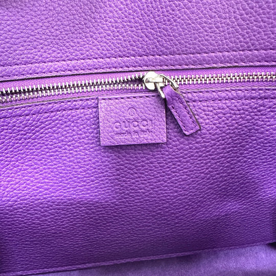 GUCCI Handbag 365460 leather purple New Jackie