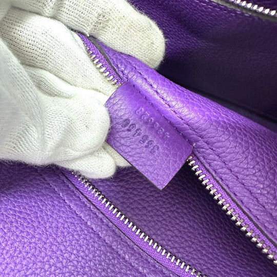 GUCCI Handbag 365460 leather purple New Jackie
