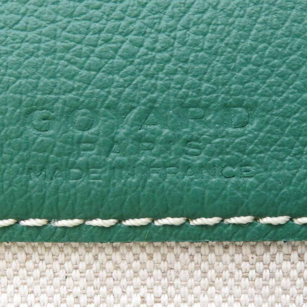 GOYARD Sun Louis PVC Leather Green Tote Bag Preloved