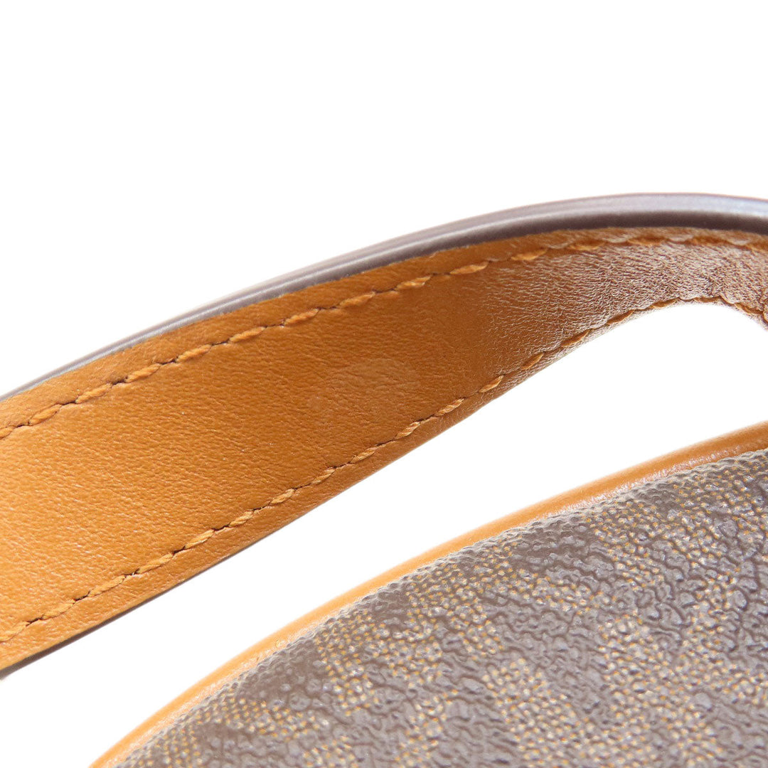 MICHAEL KORS Backpack PVC Brown MK signature Women Used Authentic