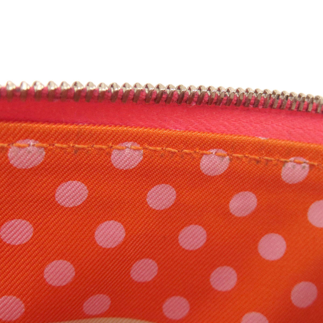 HERMES Long Wallet Purse Epsom pink Azap Silk In Long Rose Azalee Silver Metal Women Used Authentic