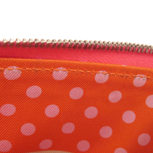 HERMES Long Wallet Purse Epsom pink Azap Silk In Long Rose Azalee Silver Metal Women Used Authentic