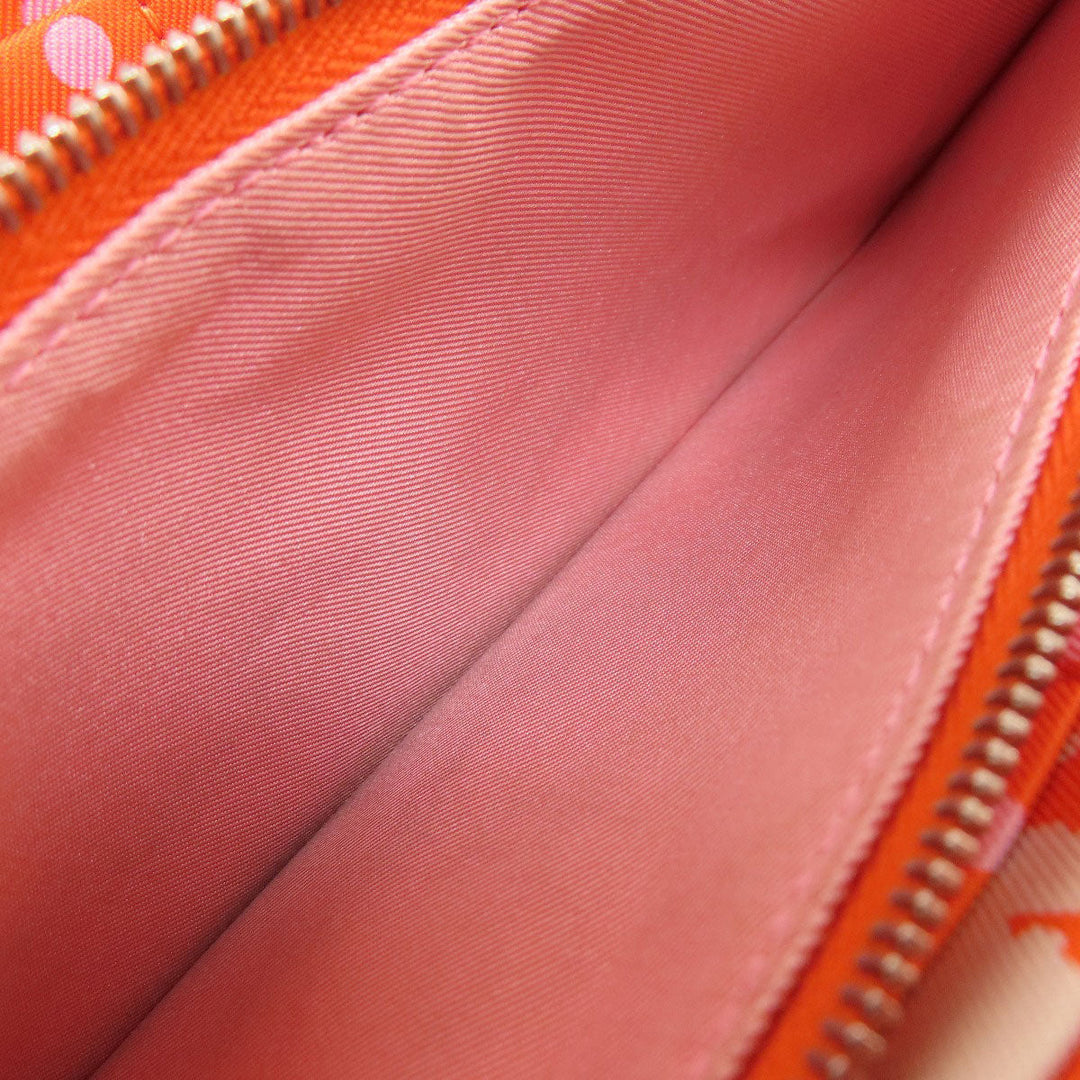 HERMES Long Wallet Purse Epsom pink Azap Silk In Long Rose Azalee Silver Metal Women Used Authentic