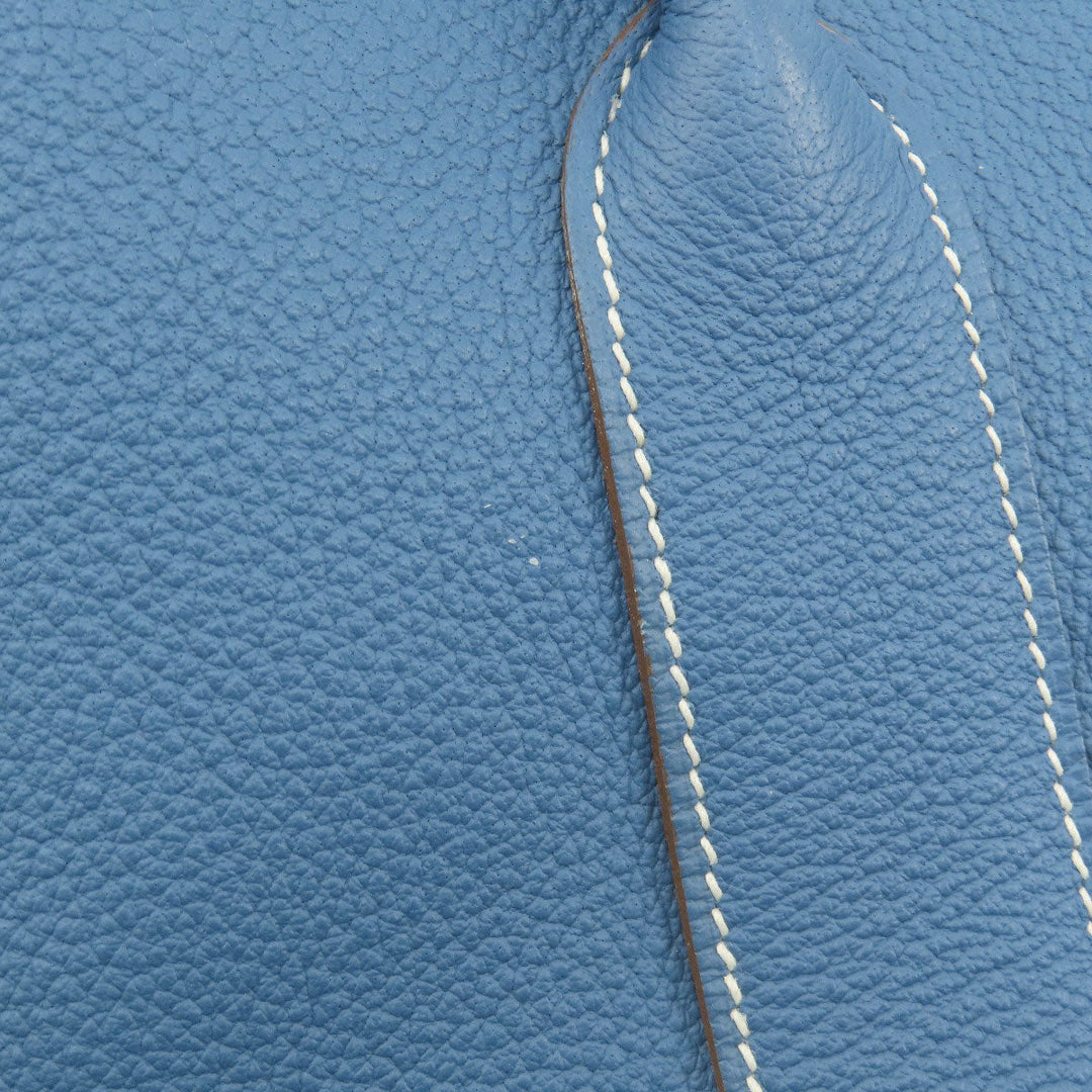 HERMES Tote Bag Negonda blue Garden Party PM Blue type SilverMetal Women Used Authentic