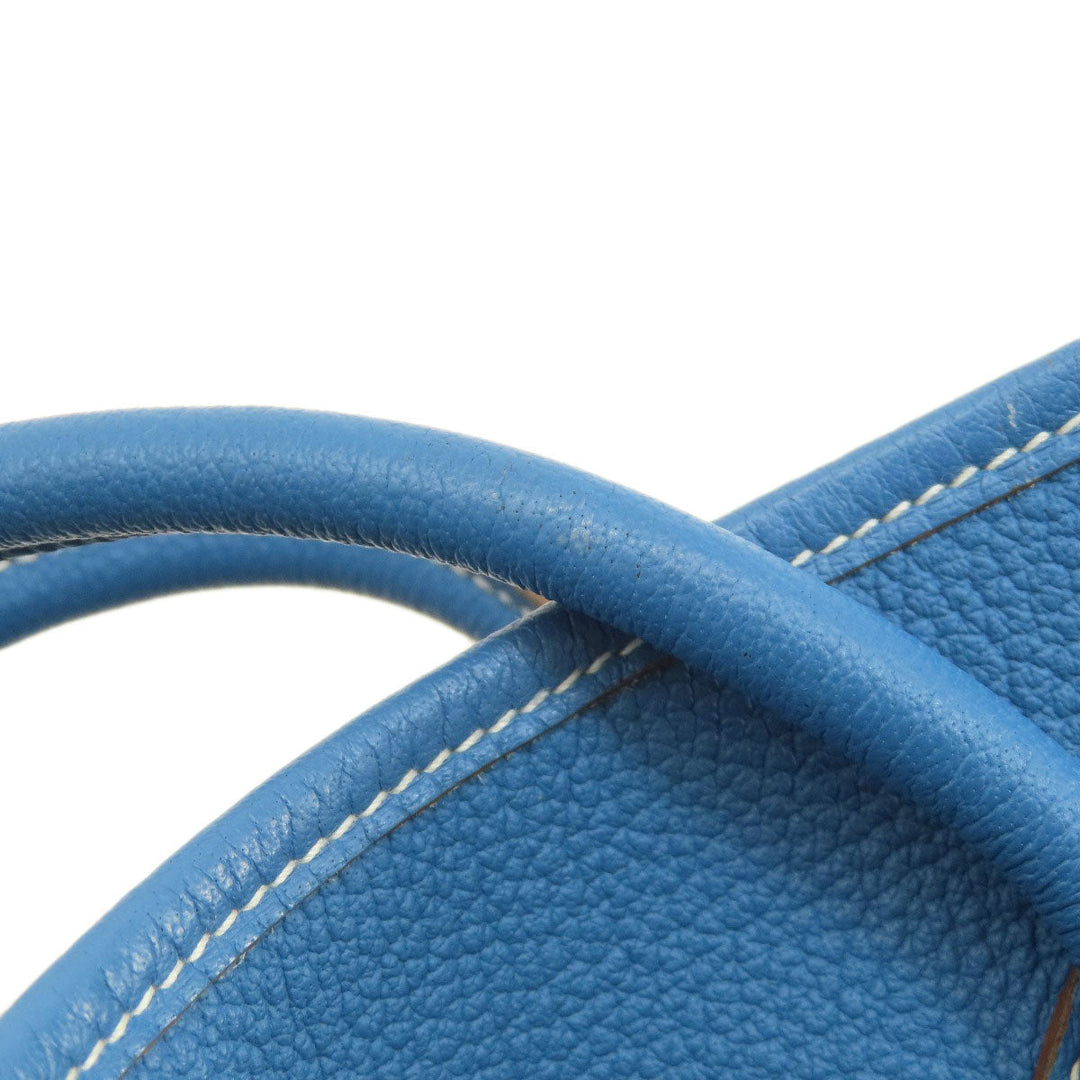 HERMES Tote Bag Negonda blue Garden Party PM Blue type SilverMetal Women Used Authentic