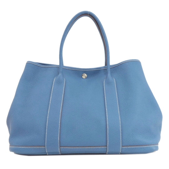 HERMES Tote Bag Negonda blue Garden Party PM Blue type SilverMetal Women Used Authentic