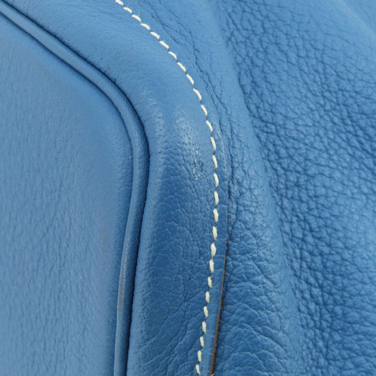 HERMES Tote Bag Negonda blue Garden Party PM Blue type SilverMetal Women Used Authentic