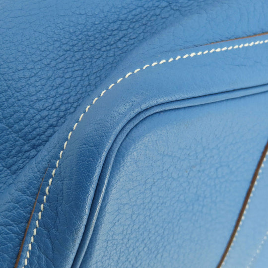 HERMES Tote Bag Negonda blue Garden Party PM Blue type SilverMetal Women Used Authentic