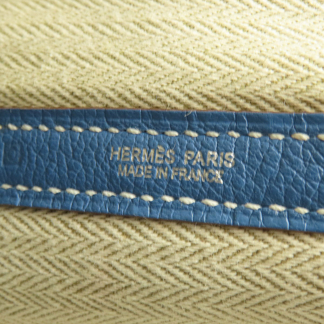 HERMES Tote Bag Negonda blue Garden Party PM Blue type SilverMetal Women Used Authentic