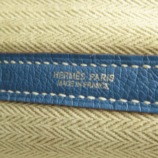 HERMES Tote Bag Negonda blue Garden Party PM Blue type SilverMetal Women Used Authentic