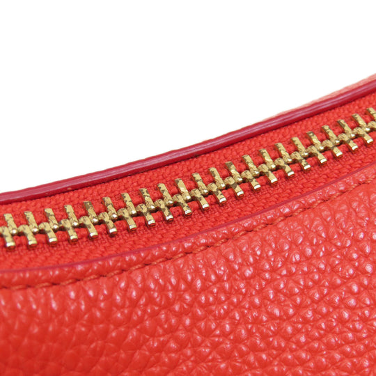 COACH Shoulder Bag F38250 leather Red 2WAY Women Used Authentic