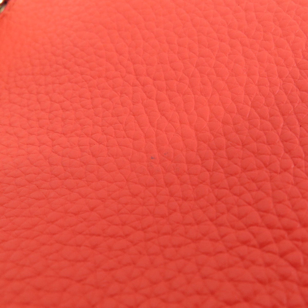 COACH Shoulder Bag F38250 leather Red 2WAY Women Used Authentic