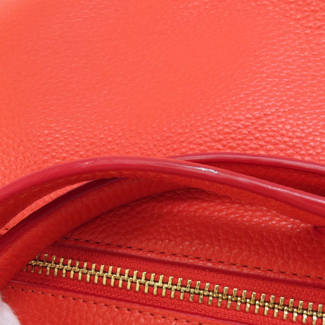 COACH Shoulder Bag F38250 leather Red 2WAY Women Used Authentic