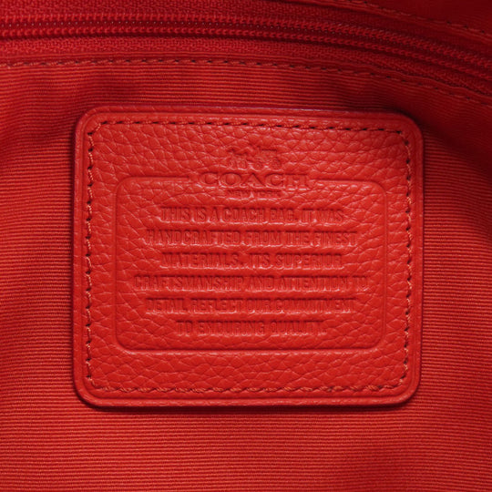 COACH Shoulder Bag F38250 leather Red 2WAY Women Used Authentic