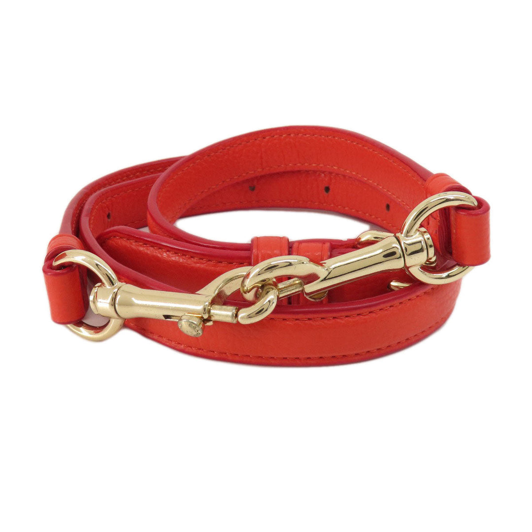 COACH Shoulder Bag F38250 leather Red 2WAY Women Used Authentic