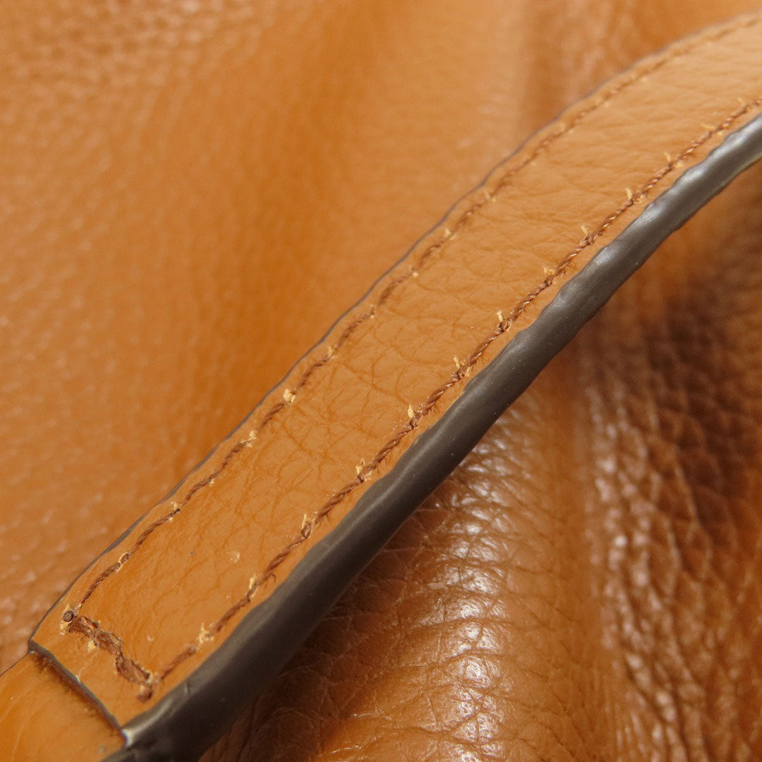 MICHAEL KORS Handbag leather Brown logoMetal 2WAY Women Used Authentic