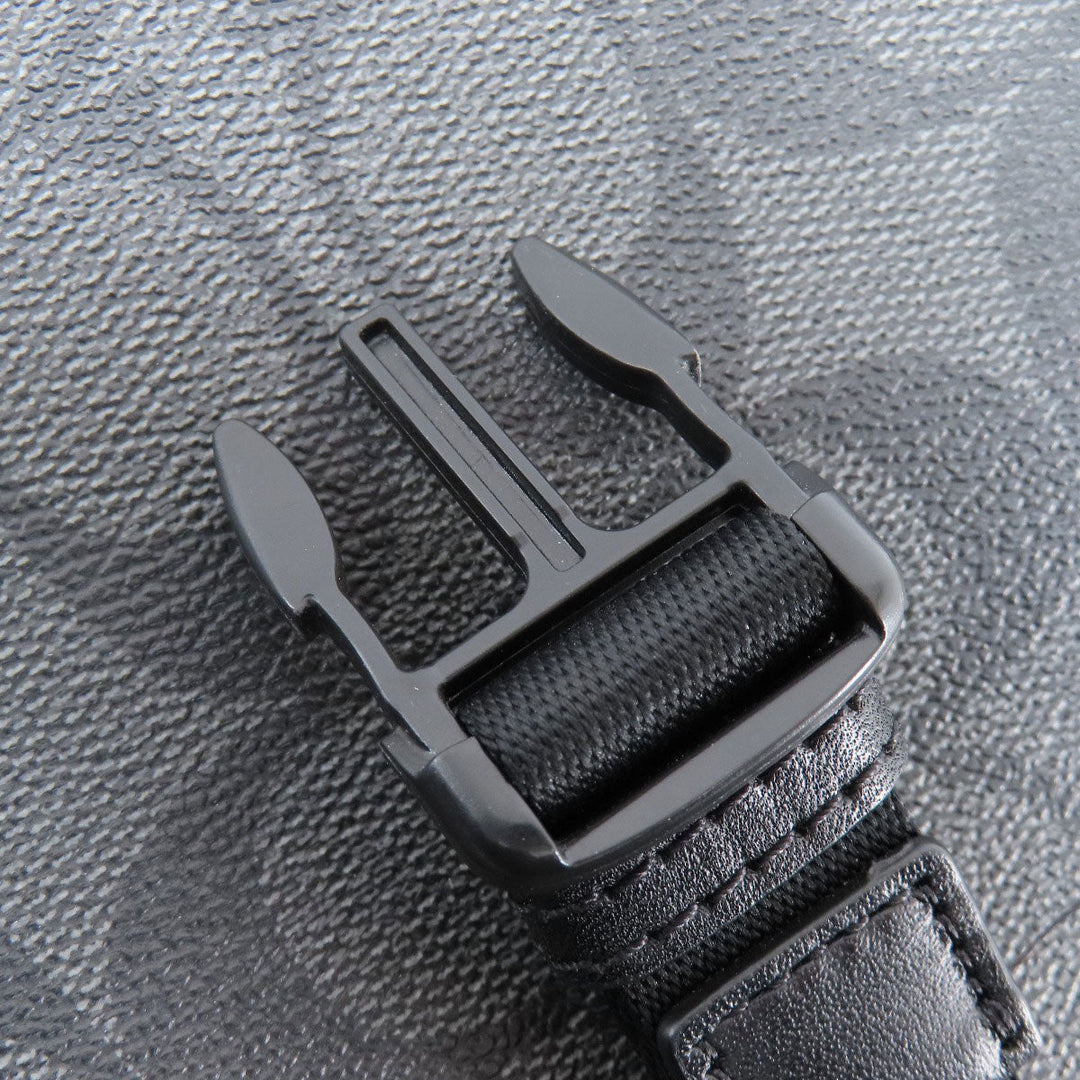 COACH Shoulder Bag C3134 PVC, Leather black Truck Small mens Used Authentic