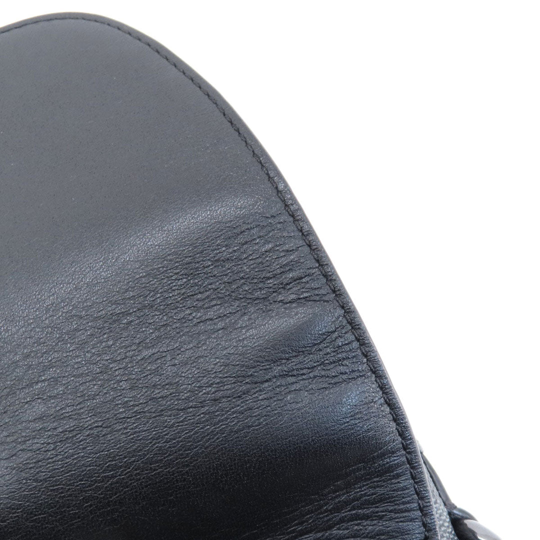 COACH Shoulder Bag C3134 PVC, Leather black Truck Small mens Used Authentic