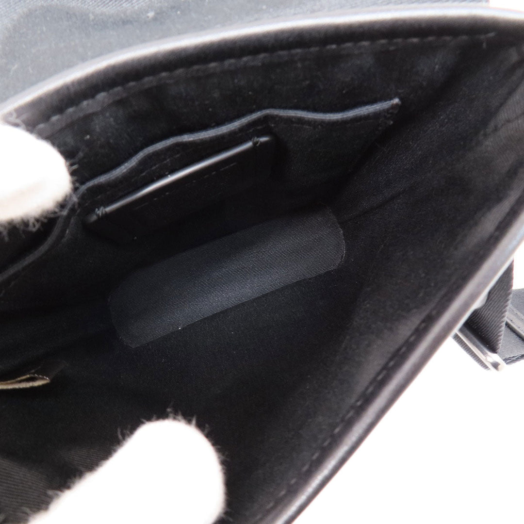 COACH Shoulder Bag C3134 PVC, Leather black Truck Small mens Used Authentic