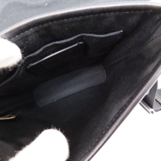 COACH Shoulder Bag C3134 PVC, Leather black Truck Small mens Used Authentic