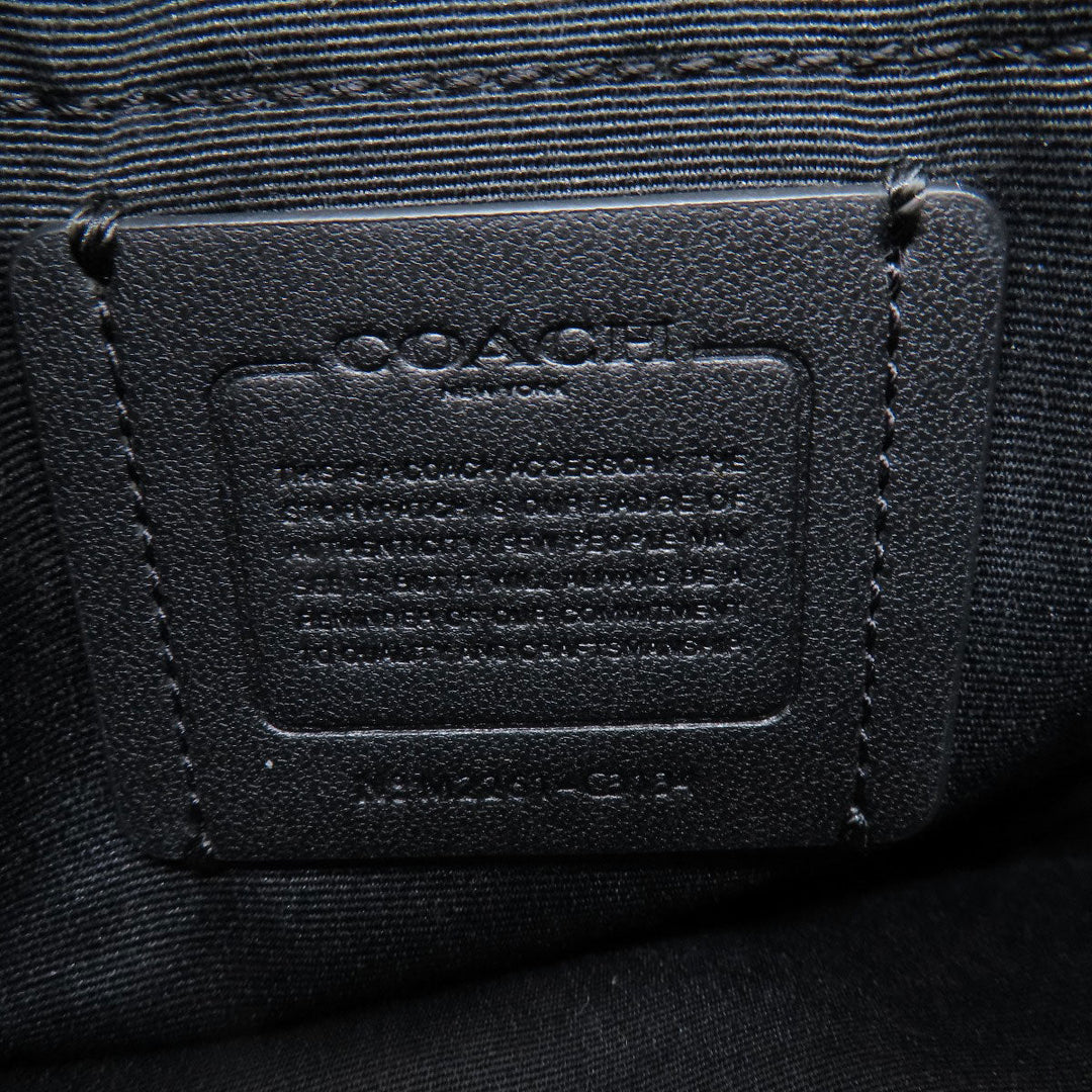 COACH Shoulder Bag C3134 PVC, Leather black Truck Small mens Used Authentic