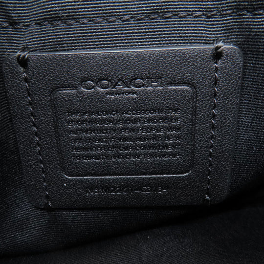 COACH Shoulder Bag C3134 PVC, Leather black Truck Small mens Used Authentic