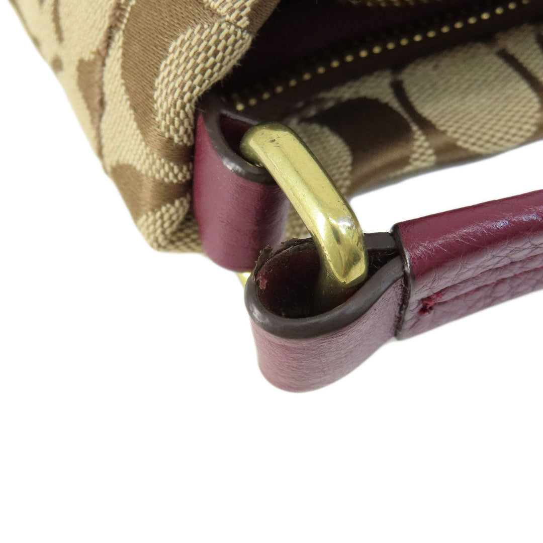 COACH Handbag F23279 canvas beige Signature 2WAY