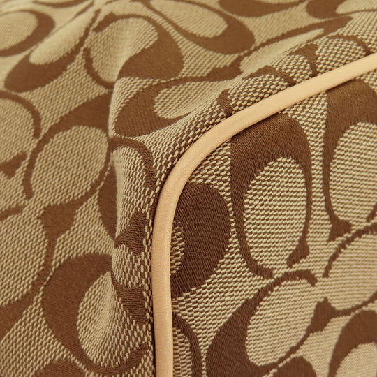 COACH Tote Bag 23465 canvas Brown Signature Women Used Authentic