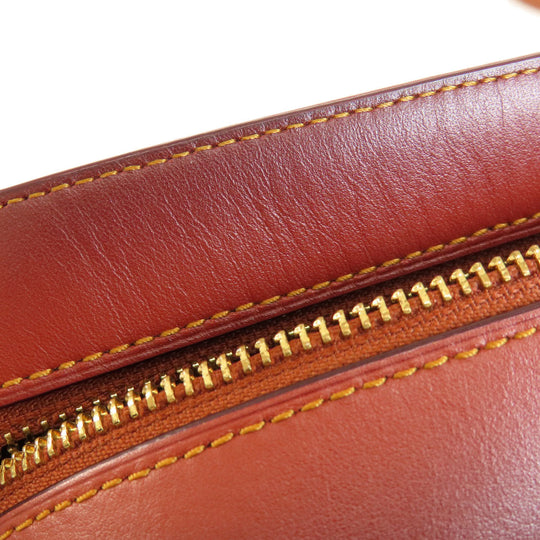 COACH Shoulder Bag 31208 PVC Brown Signature Women Used Authentic