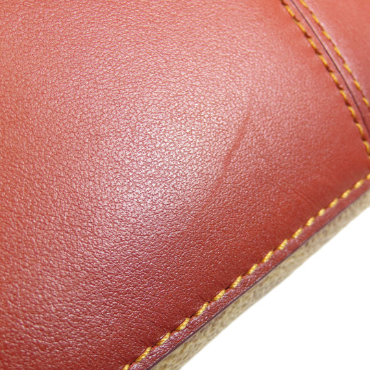 COACH Shoulder Bag 31208 PVC Brown Signature Women Used Authentic