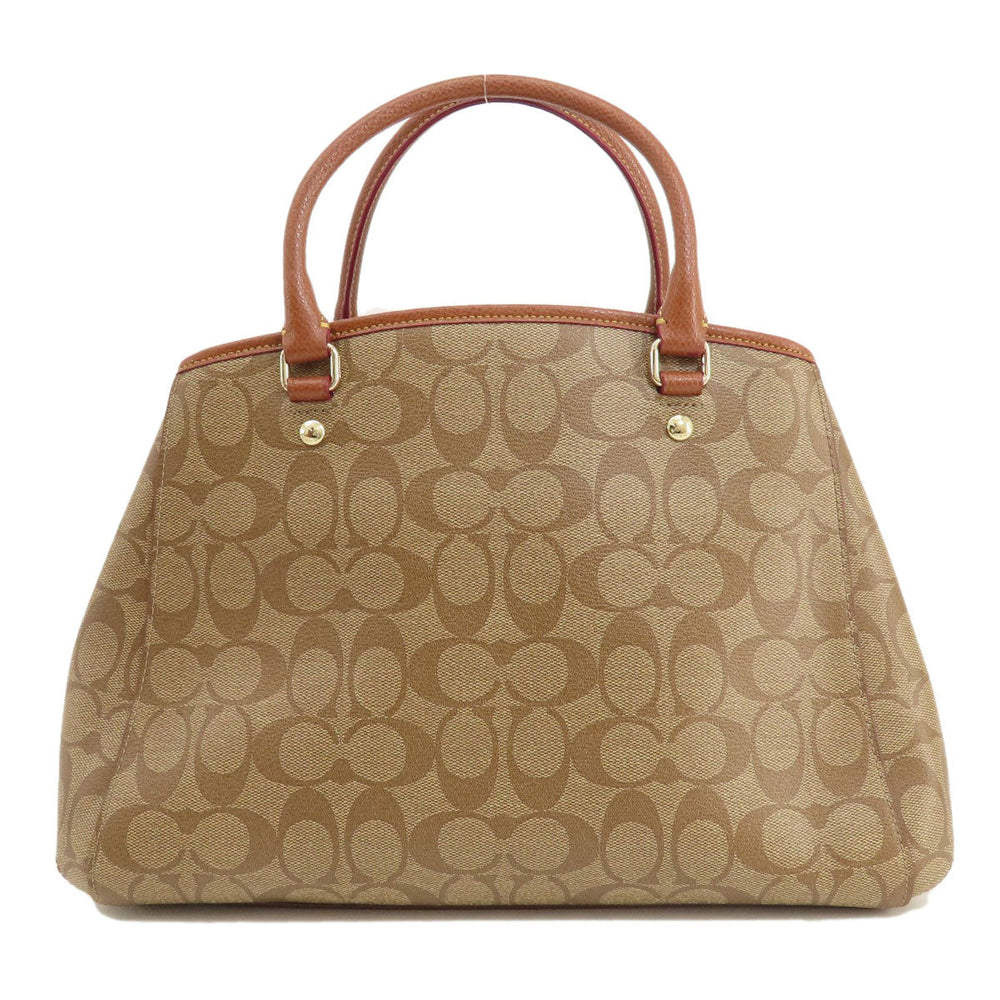 COACH Tote Bag F34608 PVC Brown Signature 2WAY