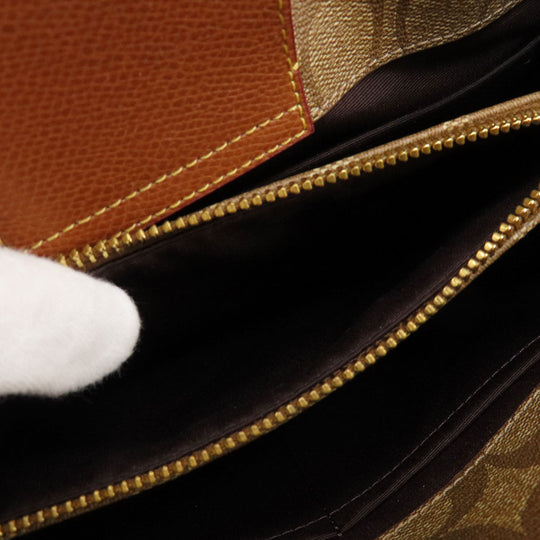 COACH Tote Bag F34608 PVC Brown Signature 2WAY